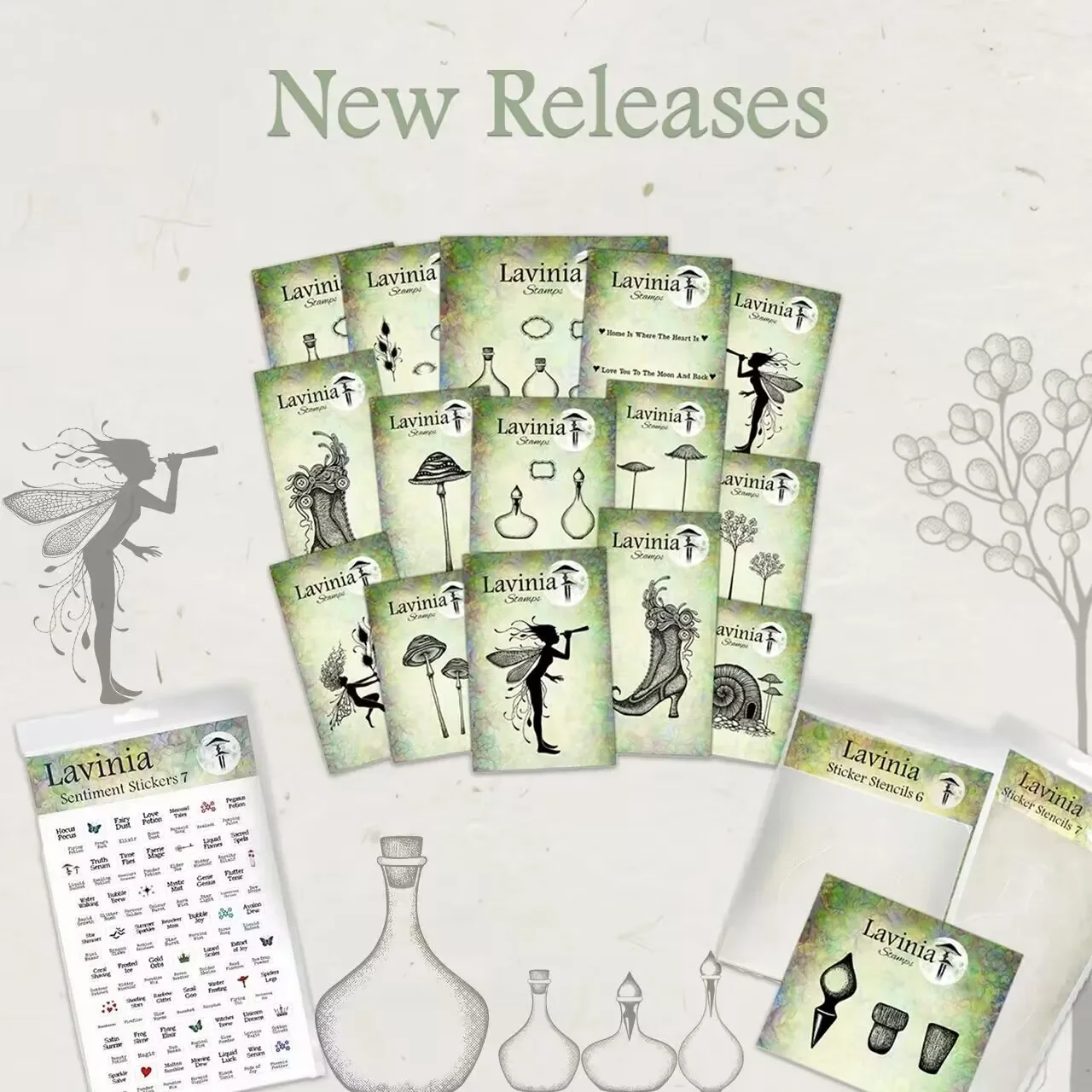 Прозрачные штампы Craft Clearance 2024 коллекция Sunbloom Bridge эльфийские сделай сам скрапбук