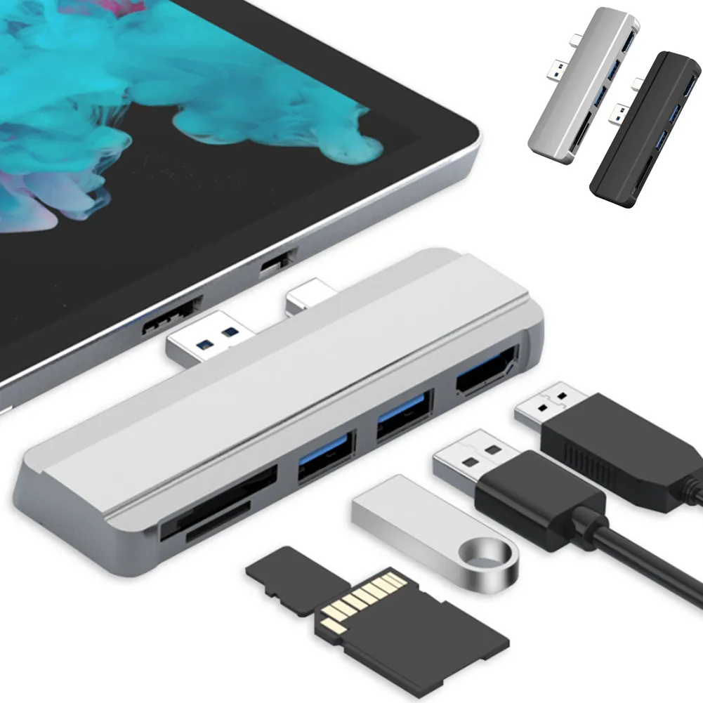 

Док-станция для Microsoft Surface Pro 6 Pro 5 4 USB 3,0 SD TF карт