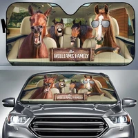 personalized driving horses car auto sunshades