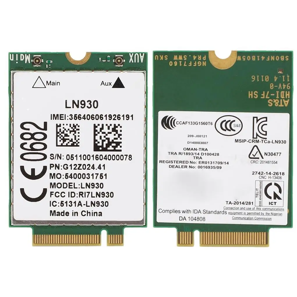 

4G модуль карты высокой чувствительности LTE/DC-HSPA + WWAN M.2 интерфейс компьютерные компоненты DW5810E