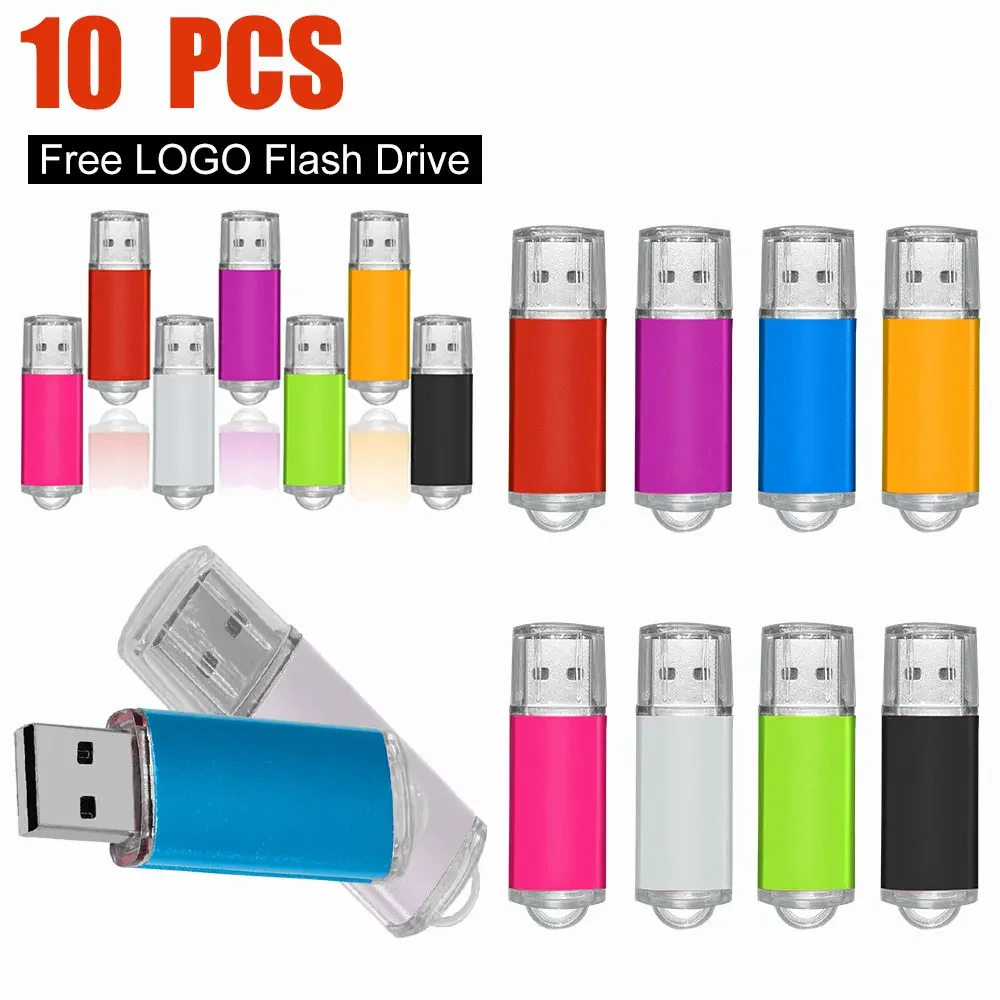 

10 шт./партия, USB 2,0 флеш-накопитель, 8 ГБ, 16 ГБ, 32 ГБ, 64 ГБ
