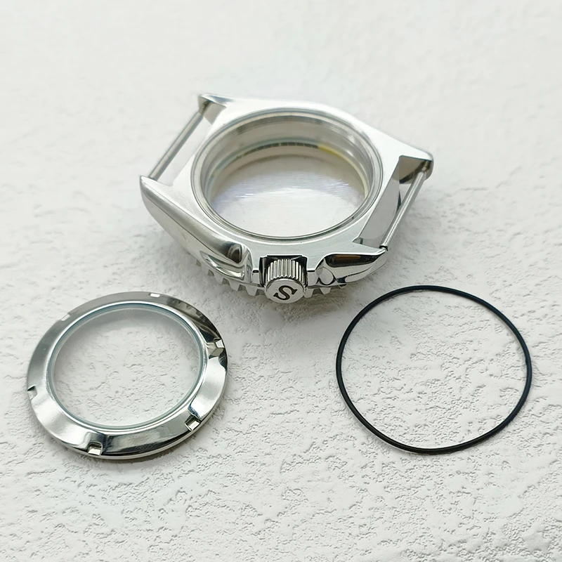 Mod Seiko NH35 SKX007 Watch Case Dome Sapphire Crystal Glass Fits NH35 NH36 4R Movement Screw-in Crown 28.5mm Dial Dive Cases