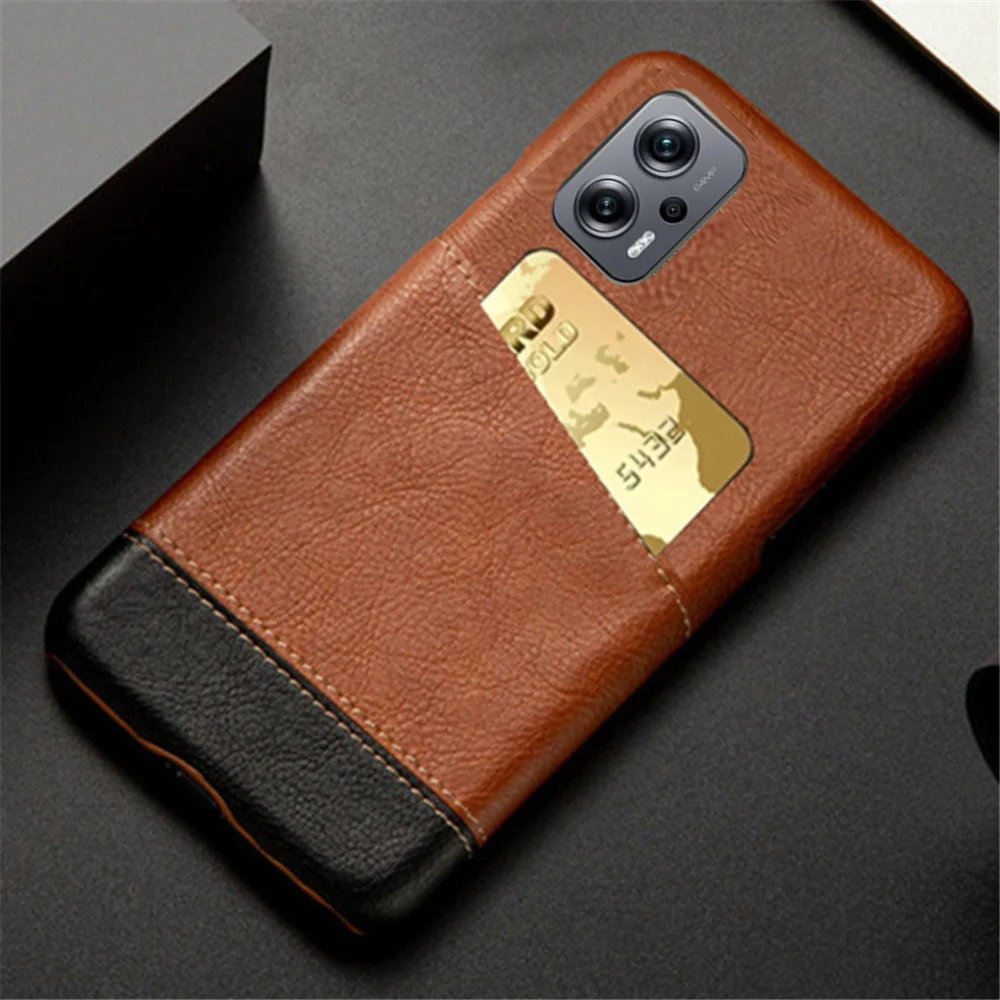 

For POCO X4 GT POCO F4 GT Case Mixed Splice PU Leather Card Slots Holder Cover For POCO X4 GT PokoX4 GT Protective Coque Funda