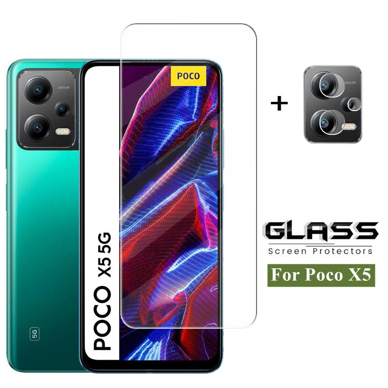 

Full Gule Glass For Poco X5 5G Screen Protector For Xiaomi Poco X5 Tempered Glass Protective Phone Lens Film For Poco X5 Glass