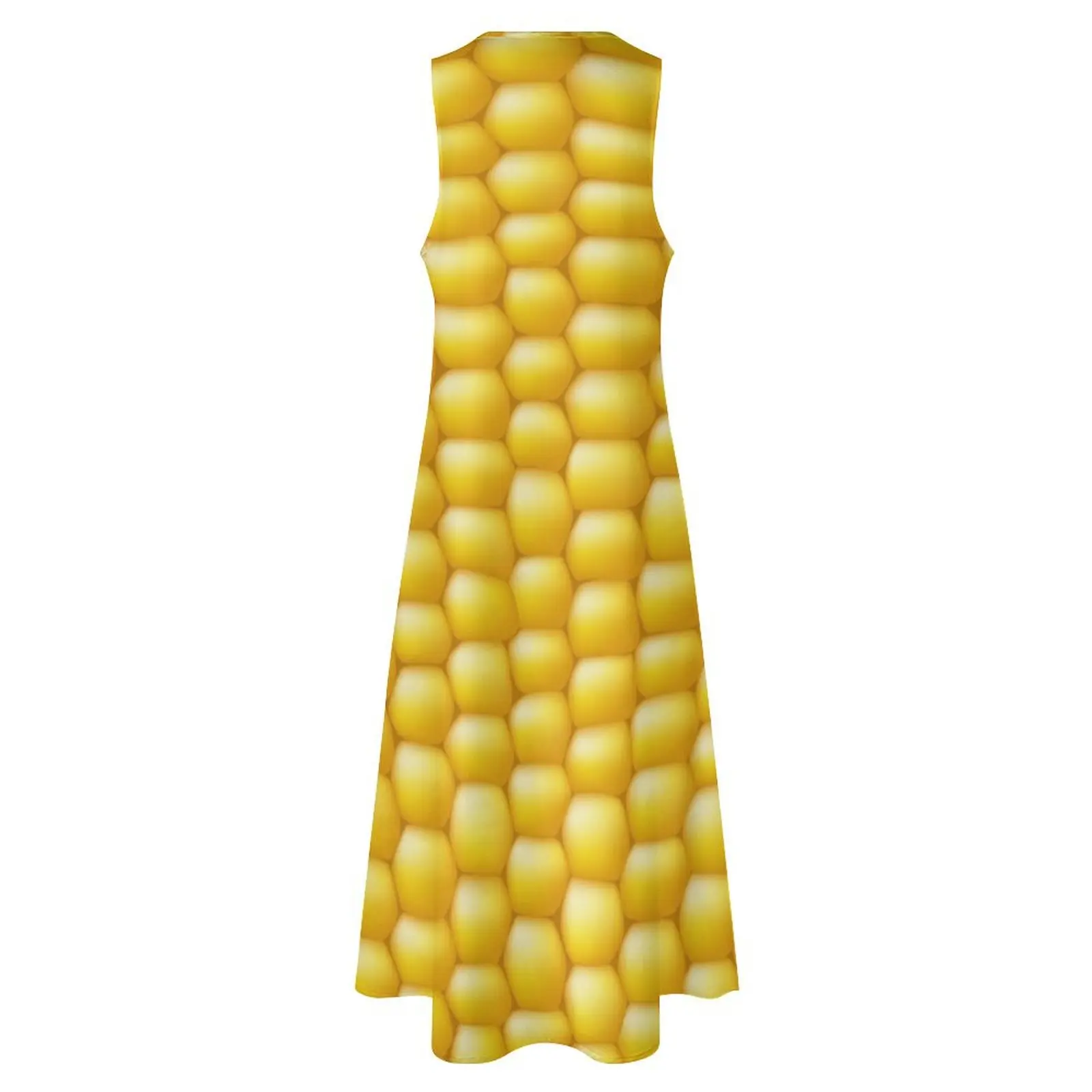 Длинное платье с изображением кукурузного початка женское женская летняя одежда