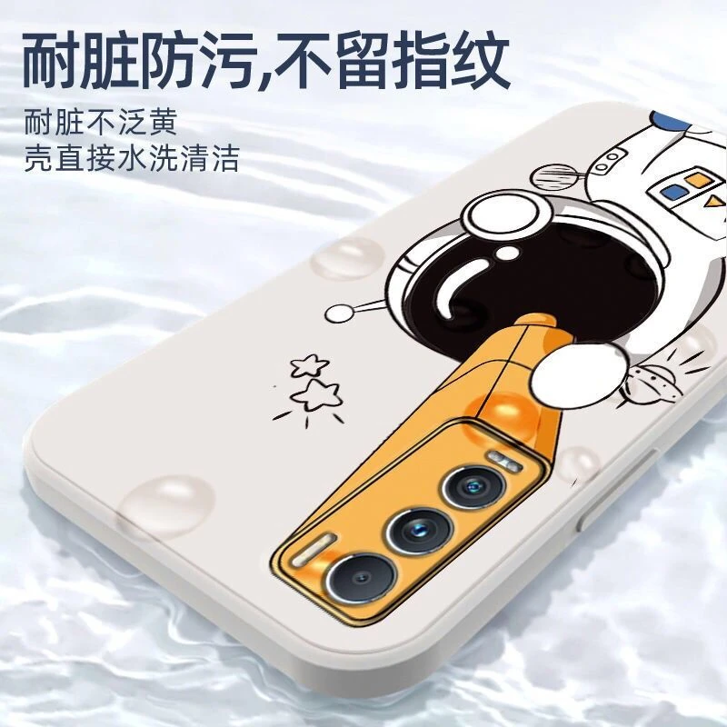cute cartoon astronaut phone case for realme gt master edition cover realme gt 2 pro neo 3 2 2t soft silicone shockproof bumper free global shipping