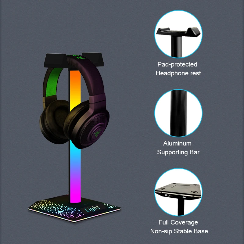 Разноцветная светодиодная подсветка для игровой гарнитуры RGB-подсветка с USB