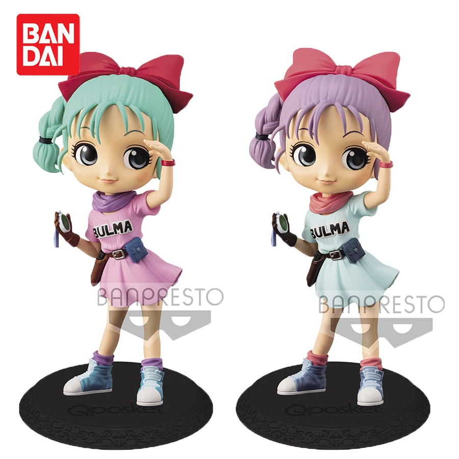 

Original Banpresto Dragon Ball Z Q Posket Bulma Action Figure Collectible Model Doll Toys Anime Figurals Brinquedos