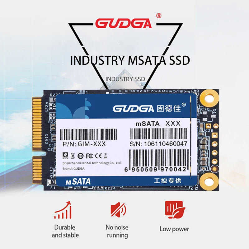 GUDGA ssd Msata Mini SATA промышленный 32 Гб 64 128 ГБ 256 512 Внутренний твердотельный жесткий