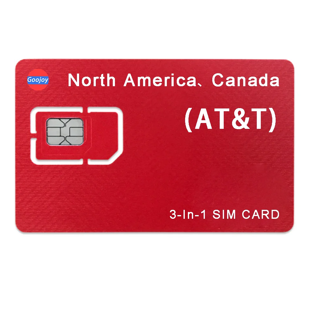 

AT&T Prepaid Sim Card for USA America Canada Mexico,International Data Roaming SIM Card,ATT 4G LTE wifi Unlimited Talk Data sim