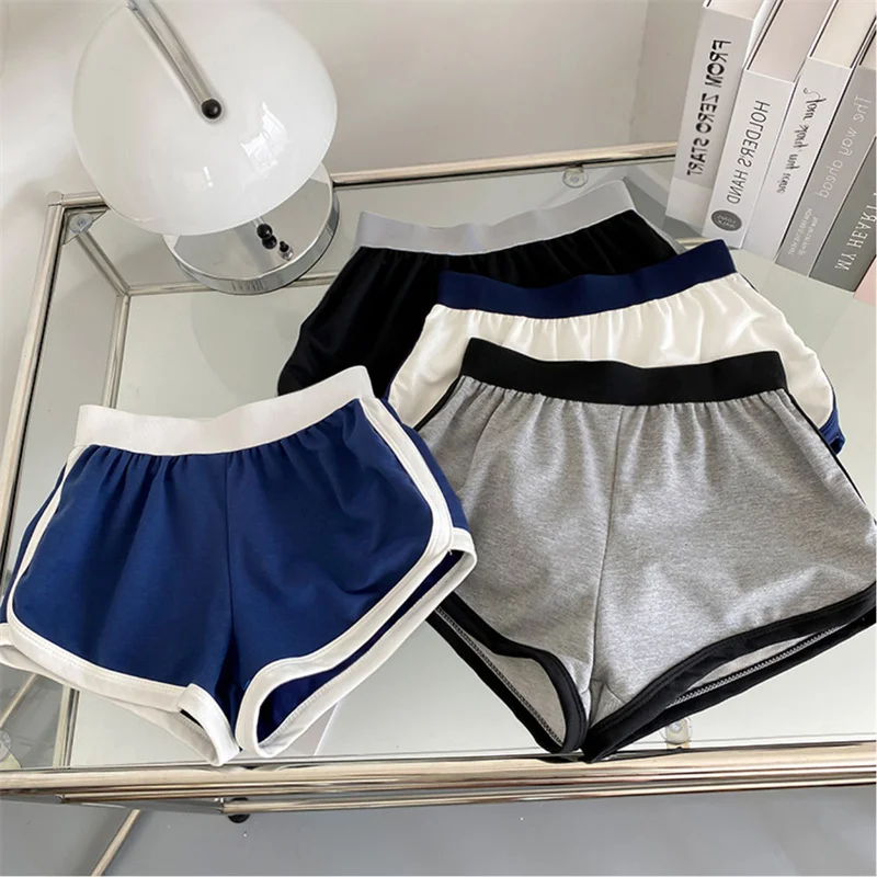 

Women Summer Sports Shorts Casual High Waist Teens Trouser All-Match Slim Patchwork Y2K Clothes Comfortable Breathable Shorts