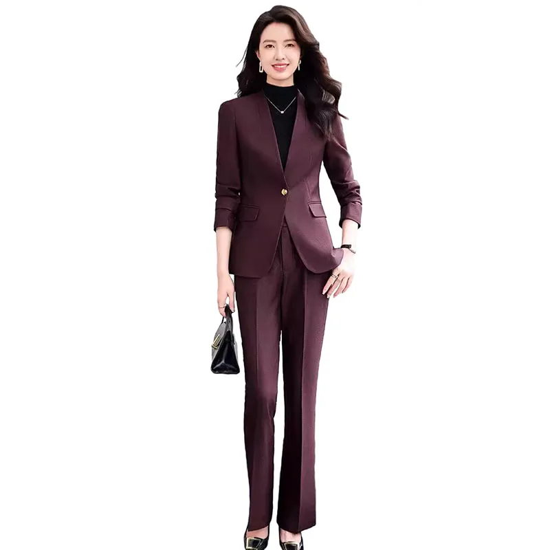 Однотонные комплекты из двух предметов женские наряды 2024 офисные повседневные