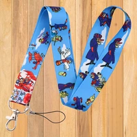 a0177 funny dog lanyards for key neck strap for card badge gym key chain lanyard key holder diy hang rope keychain