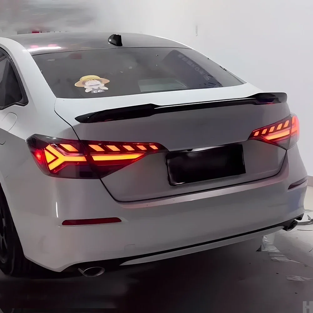 Фото Модифицированные автомобильные задние фонари в сборе для Civic XI 11th 2022-2023, светодиодные автоматические задние фонари, обновленный динамический мигающий сигнальный светильник, аксессуар №5