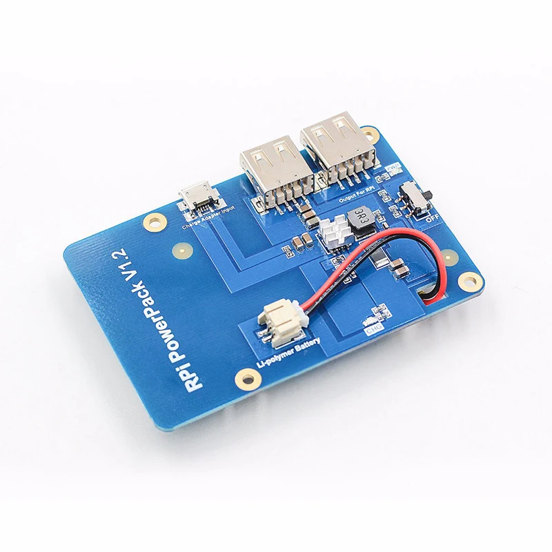 Raspberry Pi 3B/3B + плата расширения литиевой батареи с двумя USB-портами