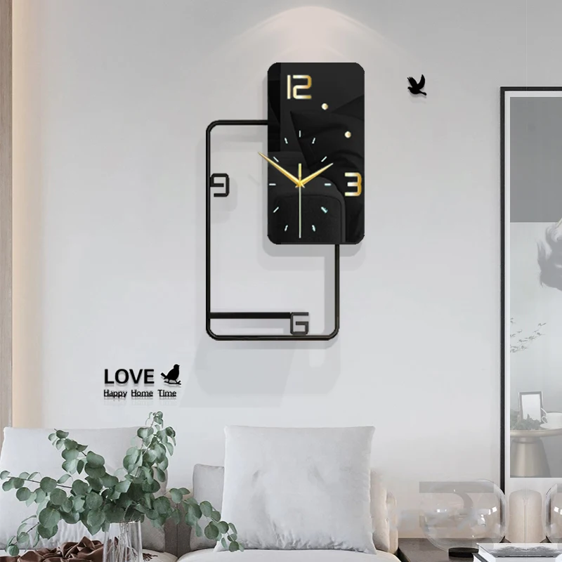 Модные настенные часы с маленьким бесшумным сканированием декор для гостиной