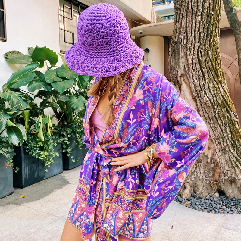 

Новинка 2023, женские шапки из ледяного шелка, вязаная Панама, Солнцезащитная пляжная шляпа с защитой от ультрафиолета, женская шляпа