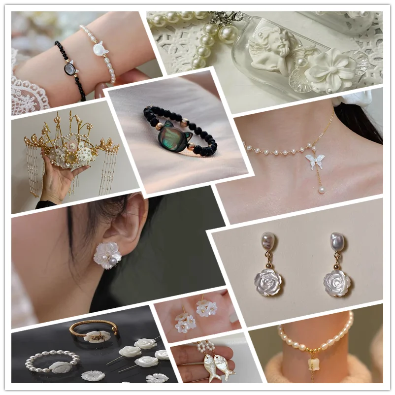 Подвеска в виде натуральной ракушки с цветами черная желтая белая из