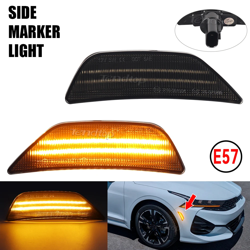 2 шт. фонари янтарного цвета для Kia K5 Gen5 DLS Sedan 2021 2022 2023 + передний бампер