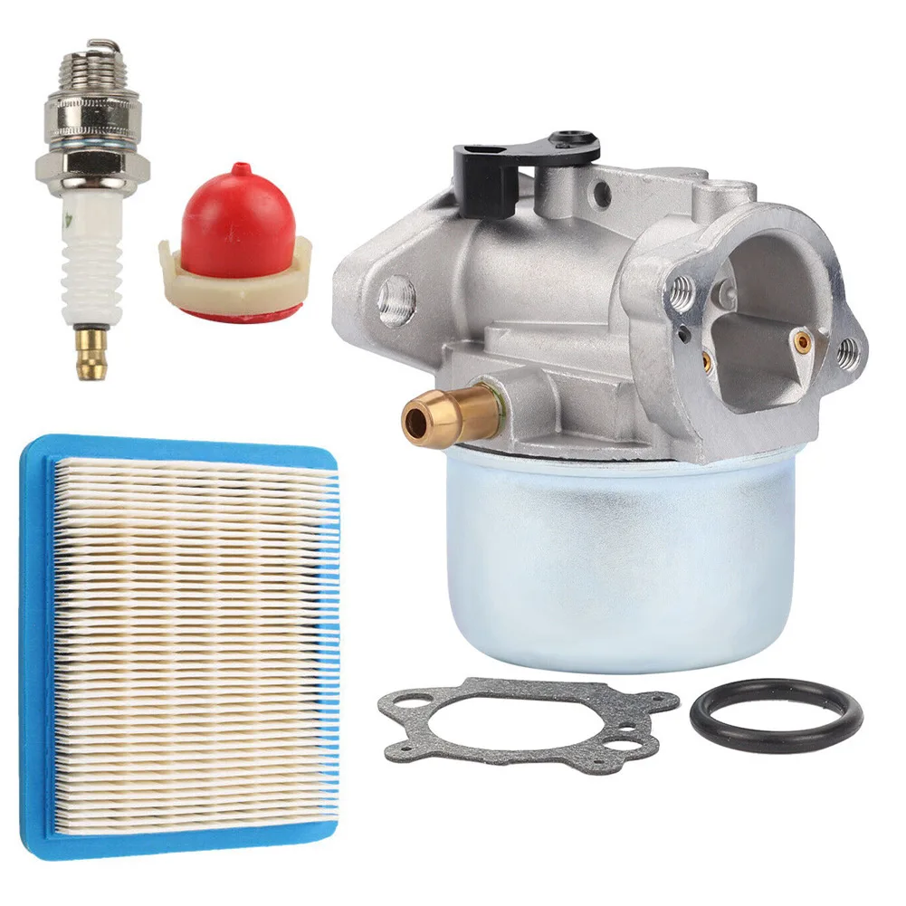 

Push Mower Carburetor Highly Match 1x Air Filter 1x Carburetor 1x Gasket 1x Plug 1x Primer Bulb Lawn Mower Parts