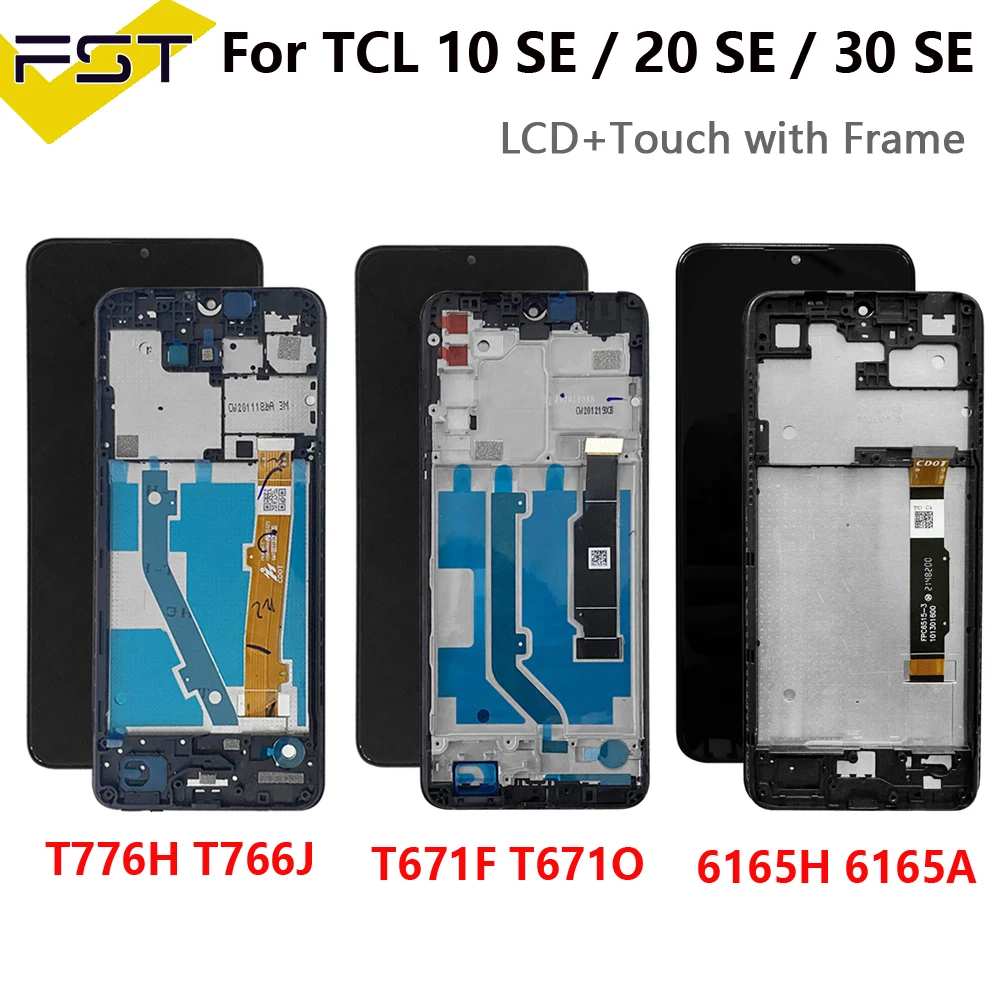 Сенсорный экран для TCL 10 SE LCD T766H T766J T766U T776S, дигитайзер для TCL 20 SE T671H T671F T671, дисплей для TCL 30 SE 6165H 6165