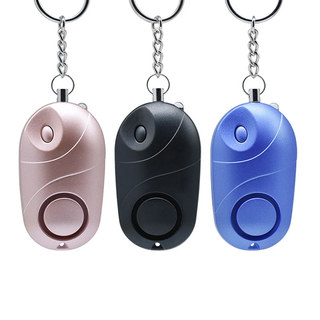 

Anti-wolf Alarm LED Light 130dB Women Alertor Battery Powered Safety Keychain