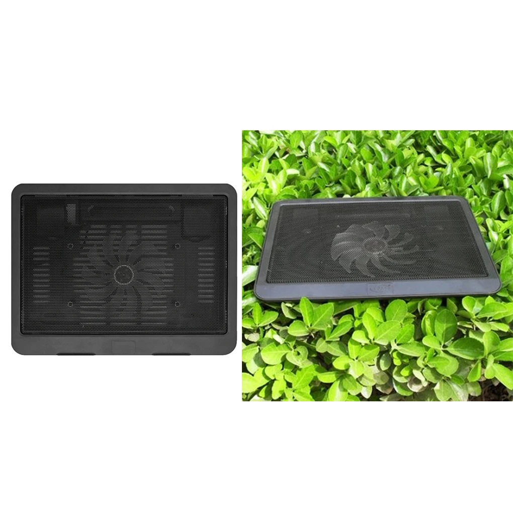 

1PC Black Ultra Thin Laptop Cooling Pad Adjustable Stand Notebook Ventilation Fan USB Computer Bracket Cooler