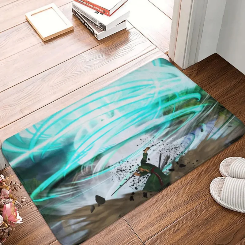 

Цельный коврик для ванной комнаты Roronoa Zoro, Придверный коврик, кухонный ковер, коврик для входной двери, домашний декор