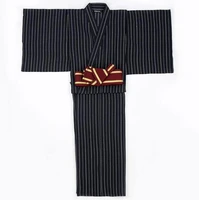 japanese men kimono vintage robe spring festival performance costume include belt long