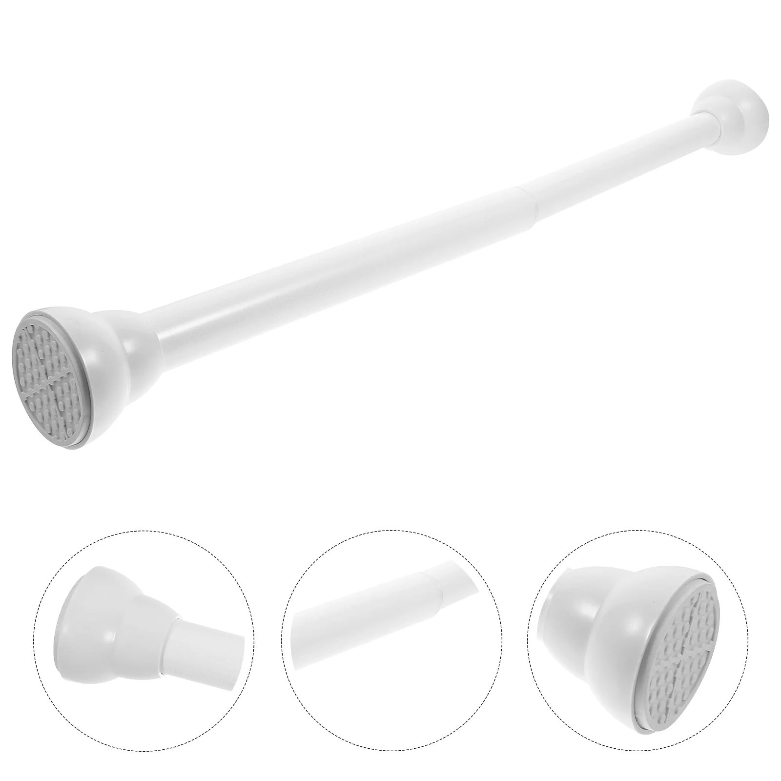 

Curtain Rod Tension Blackout Rods Heavy Duty Cupboard Bar Plastic Clothing Drying Adjustable