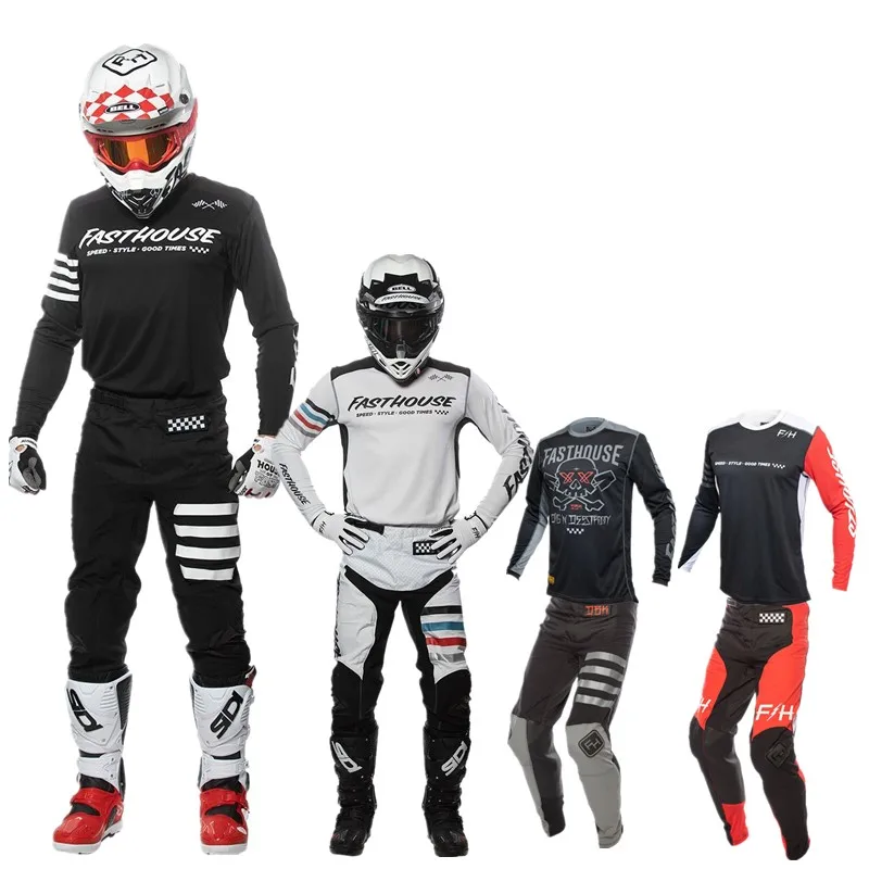 2021 MX Pants And Jersey Motocross Jersey Set Moto Racing Suit Motorcycle Dirt Bike Off Road Gear Set fa1