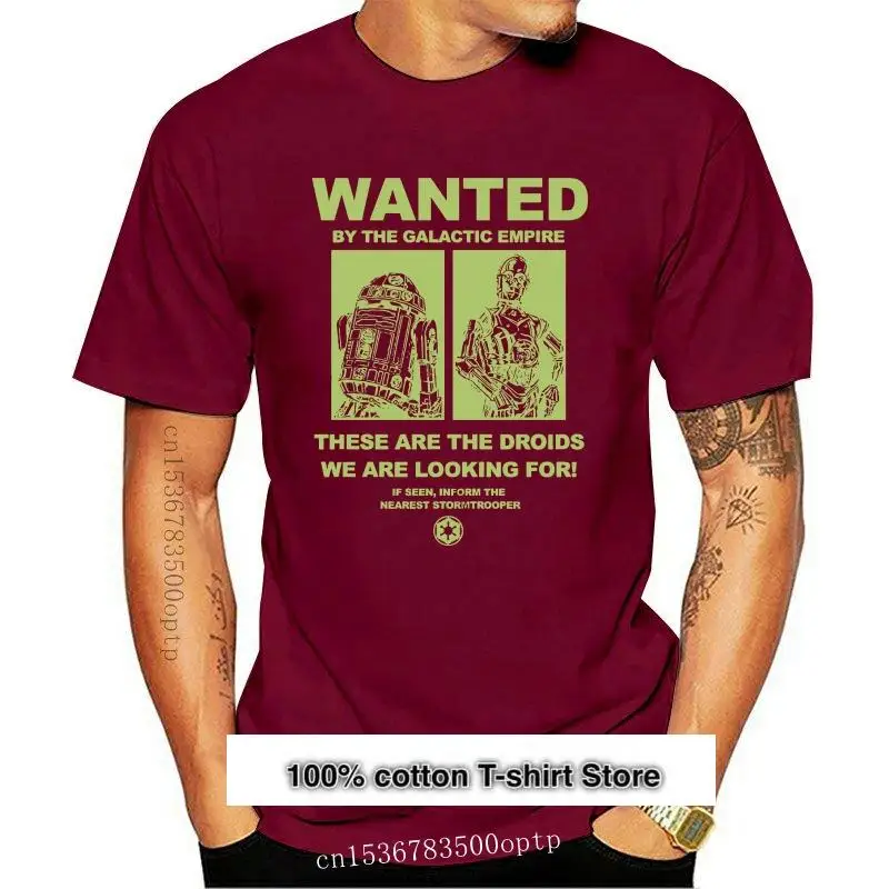 

Droides quería Episodio IV R2D2 C3PO hombres adultos gráfico Camiseta Tee camisa para la juventud medio-la edad del viejo