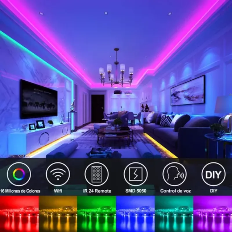 20 м Wi-Fi Light Smart Music Alexa App Control Подходит для комнаты телевизора игровой внутреннего
