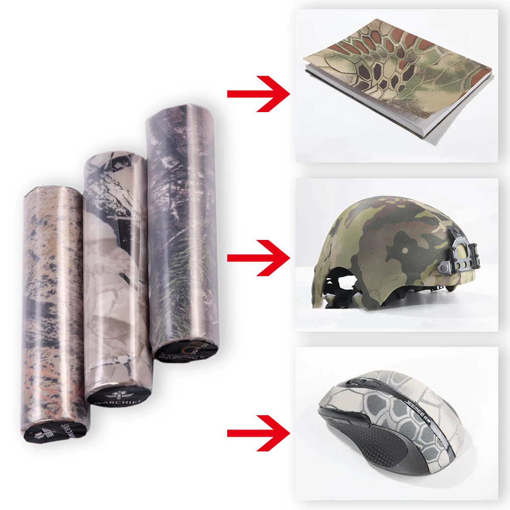 High Quality Hunting Camo Cloth Tape Tactical Sniper Rifle Wrap Multi-Use Camouflage for Airsoft Paintball 19 Color | - Фото №1