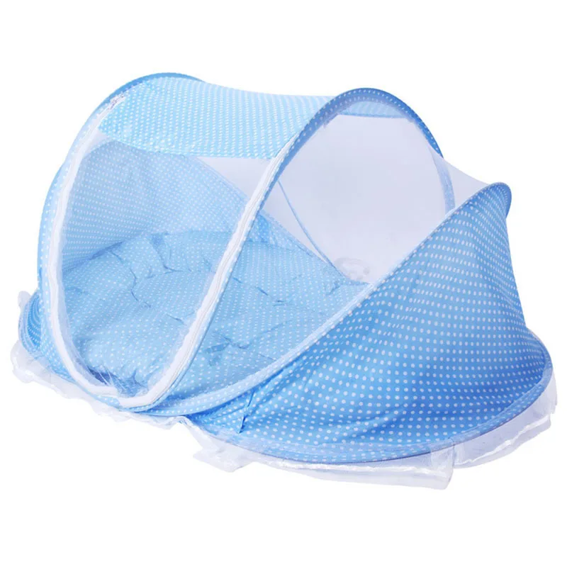 Baby Bedding Crib Netting Folding Portable Baby Mosquito Nets Bed Mattress Pillow Three-piece Suit For 0-3 Years Old Children