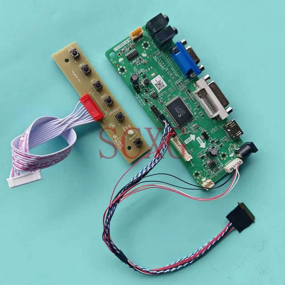 Matrix LCD Controller Board DIY Kit For B156XW02 V2 HW5A DVI VGA HDMI-Compatible 40 Pin LVDS 60Hz 15.6" Laptops Panel 1366*768