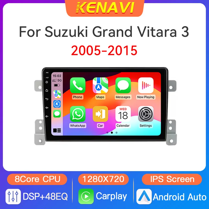 2Din Android автомобильная стереосистема для Suzuki Grand Vitara 3 2005-2015 мультимедийный