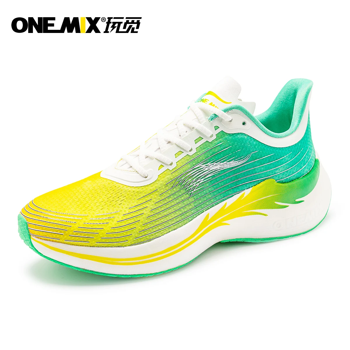 ONEMIX 2023 Walking Shoes for Outdoor Male Sneakers Carbon Plate Running Shoes for Men Shock Absorption Breathable Sports Shoes