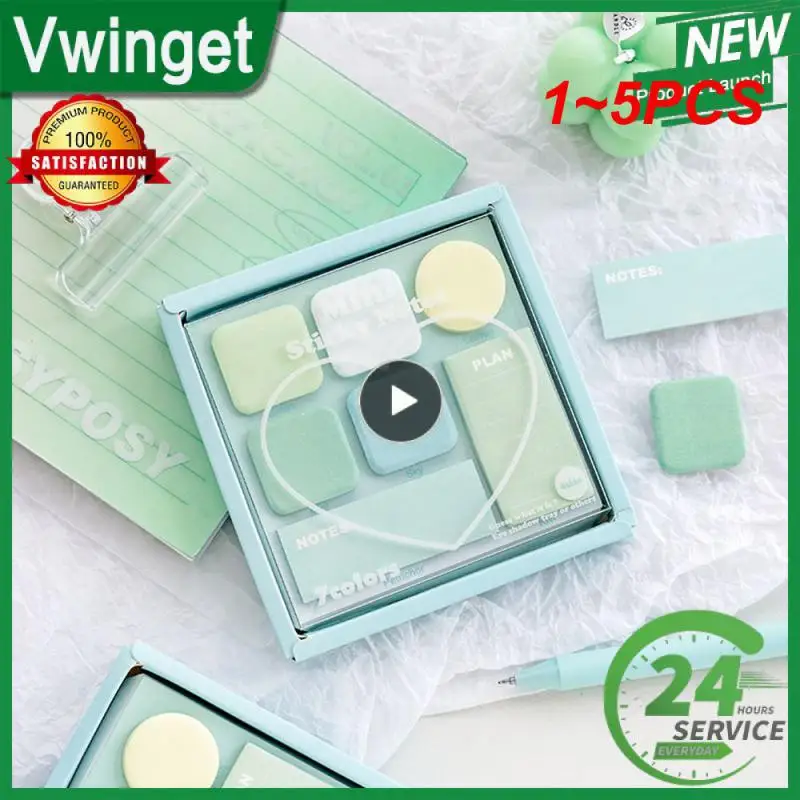 

Набор миниатюрных клейких заметок, 1-5 шт., 210 листов, 7 цветов, клейкая этикетка, наклейки для дневника, планировщика, офиса, школы A7155