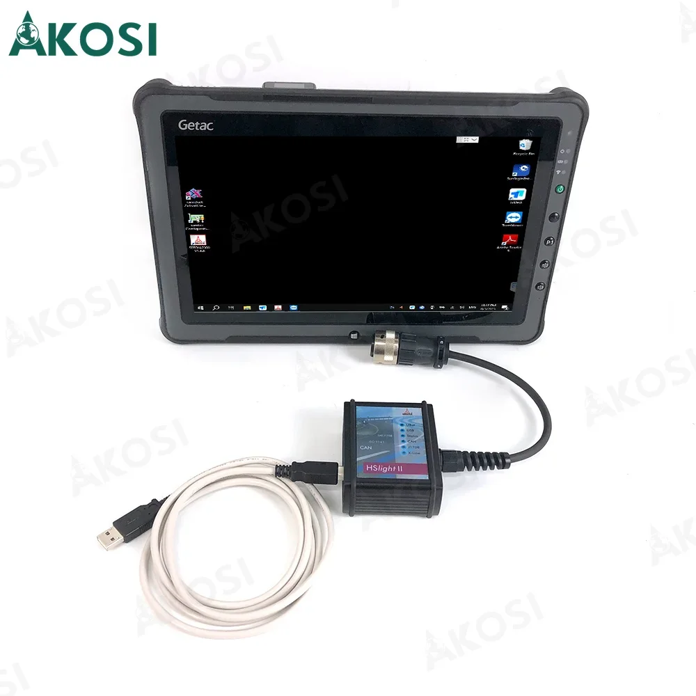 Для DEUTZ HSlight II SerDia 2000 Поддержка CAN K/L-Line level3a диагностический инструмент DECOM + Getac F110