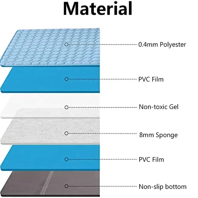 Охлаждающий коврик для собак подстилка кошек маленьких и средних питомцев