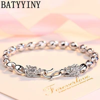 batyyiny 2022 new 925 sterling silver bracelet men chinese style personality domineering retro dragon bracelet jewelry gift