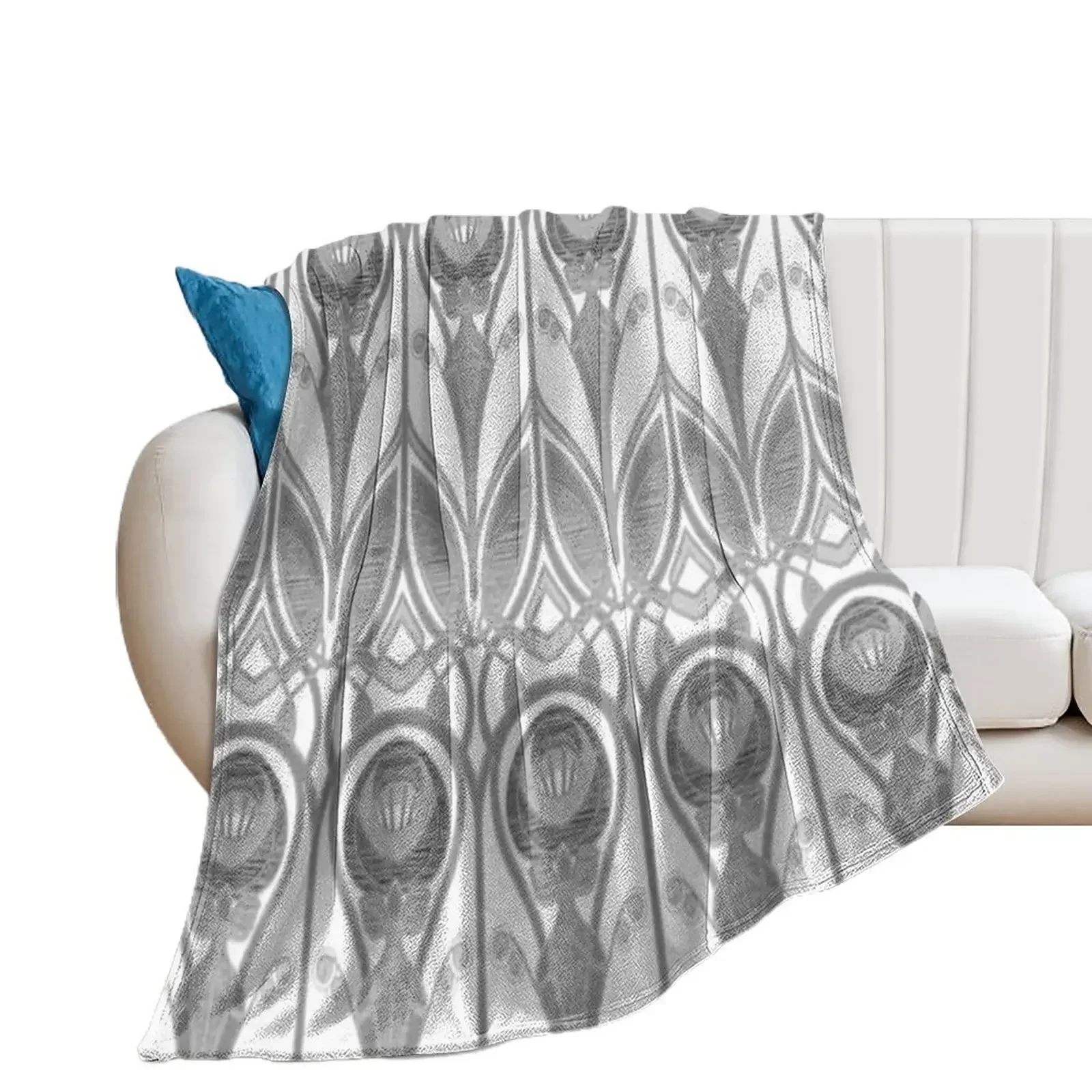 Чарльз Ренни маккинтош дизайн серый белый плед одеяло Утяжеленные фланелевые