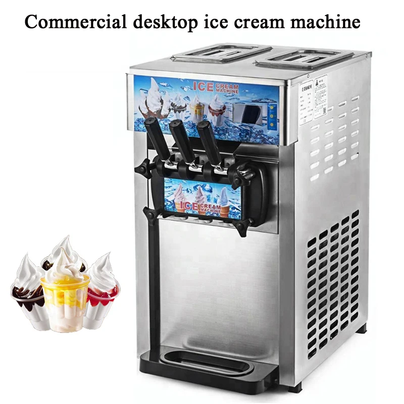 Коммерческая машина для мороженого большая выходная емкость столешница с одним