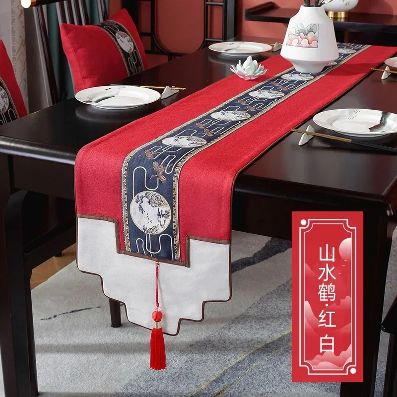 Скатерть в китайском стиле роскошная Водонепроницаемая настольная дорожка из