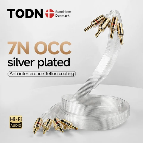 TODN Hi-End 7N OCC посеребренный акустический кабель