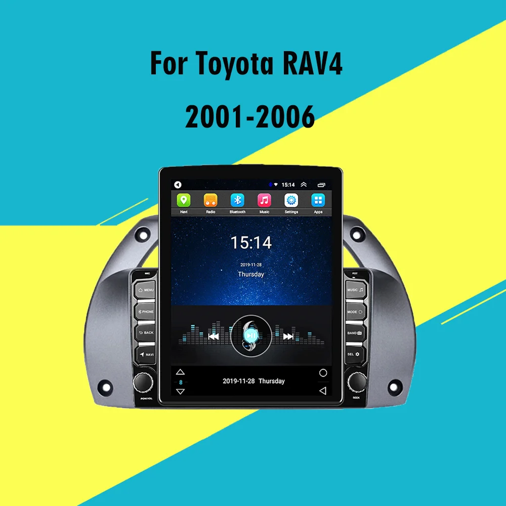 

9.7" Tesla Screen For Toyota RAV4 2001-2006 Car Multimedia Player GPS Navigator 4G Carplay Android Autoradio Head Unit