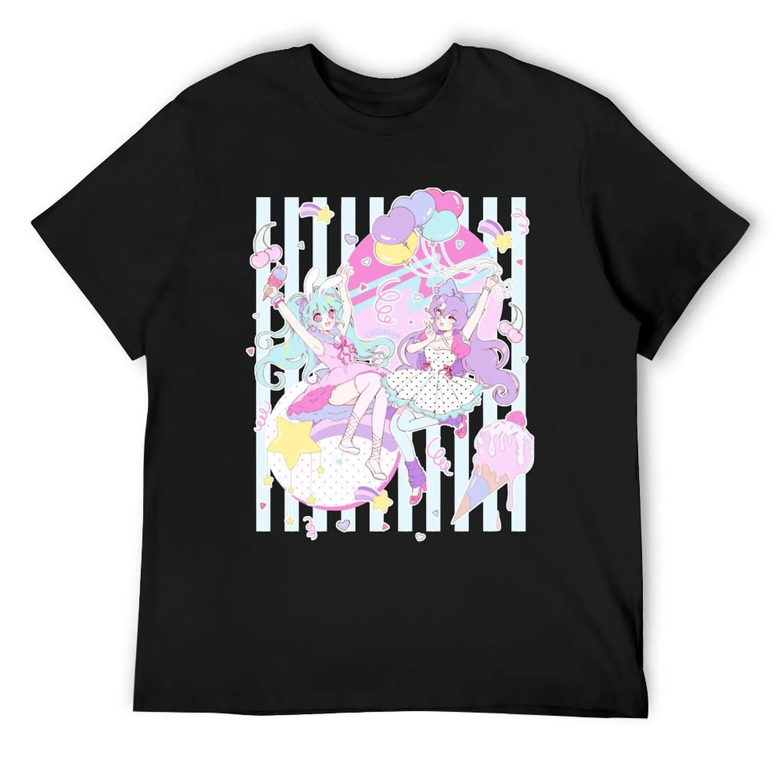 Funfair Party - пастельная футболка с рисунком хлопковые футболки эстетичная одежда в