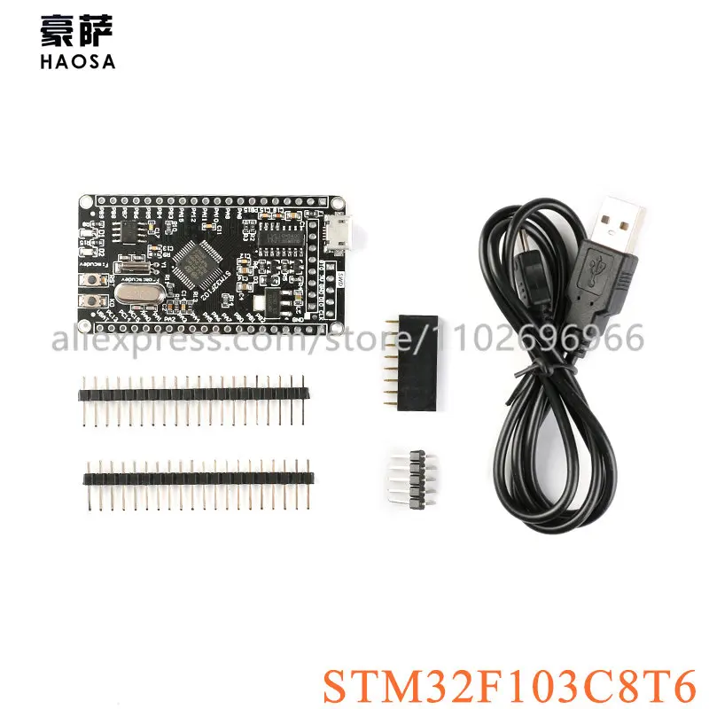 

Макетная плата STM32F103C8T6, модуль CH340 STM32 STM32F103 STM32 SCM, системная основная обучающая плата, 5 шт.