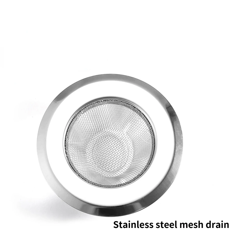 

Kitchen Sink Filter Net Filter Stainless Steel Mesh Drain Reusable Drain Residue Filter Metal Sink Strainer Kichen Accessories